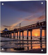 Fort Myers Sunset Beach Acrylic Print