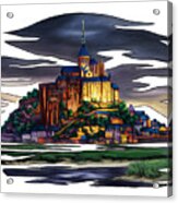 France Colorful Landscape, Saint Michael's Mount Acrylic Print