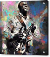 Freddie King Blues Guitar Acrylic Print