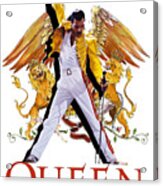 Freddie Mercury Queen Logo Acrylic Print