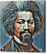 Frederick Douglass Painting In Color Paintinng Acrylic Print