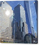 Freedom Tower And Harbor Acrylic Print