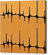 Frequency In Oranges Acrylic Print