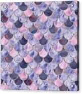 Fresh Purple Mermaid Scales Acrylic Print