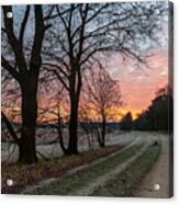 Frosty Path Acrylic Print