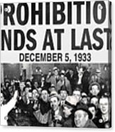 Funny Roaring Twenties No Prohibition Roaring 20s Gift Prohibition Ends Acrylic Print