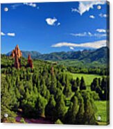 Garden Of The Gods Panorama At It's Best Acrylic Print