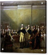 General Washington Resigning His Commission Acrylic Print