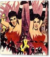 ''gentlemen Marry Brunettes'', 1955, Movie Poster Base Painting Acrylic Print