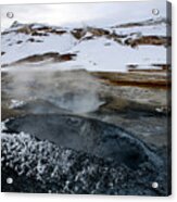 Lake Myvatn Geothermal Area, Northern Iceland Acrylic Print