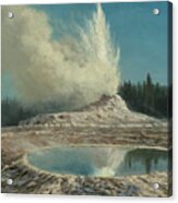 Geyser, Yellowstone Park Acrylic Print