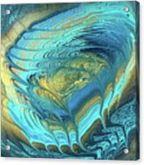 Gilded Nebula Nest Acrylic Print