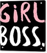 Girl Boss Acrylic Print