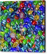 Glass Marble Colorful Acrylic Print