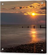 Golden Hour At Selsey Acrylic Print