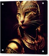 Goldie The Warrior Cat Acrylic Print