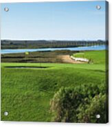 Golf Course And Ria Formosa In Quinta Do Lago Acrylic Print