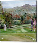 Golfing In Vermont Acrylic Print