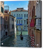 Gondola On Venetian Canal Acrylic Print