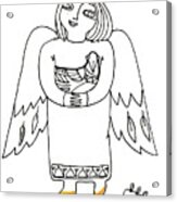 Good Angel Drawing Series 1 Acrylic Print