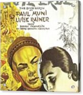 ''good Earth'', With Paul Muni And Luise Rainer, 1937 Acrylic Print