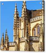 Gothic Spires Of Segovia Cathedral Acrylic Print