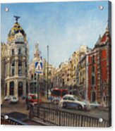 Gran Via, Madrid Iii Acrylic Print