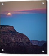 Grand Canyon Full Moon Acrylic Print