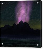 Grand Teton Stars, Wyoming Acrylic Print