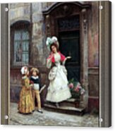 Grandmothers Birthday By Jules Girardet Remastered Xzendor7 Fine Art Classical Reproductions Acrylic Print