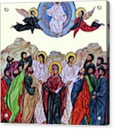 Greek Catholic Melkite Jesus Two Angels Acrylic Print