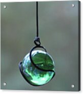 Green Glass Alaska Reflection Acrylic Print