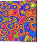 Groovy Abstract Pattern Acrylic Print
