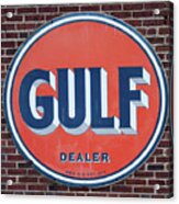 Gulf Dealer Sign 001 Acrylic Print