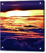 Haleakala Sunrise - Maui, Hawaii, Usa - 2011 Panoramic 3/10 Acrylic Print