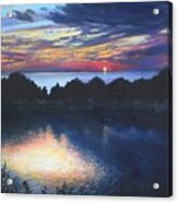 Halibut Point Sunset, Rockport, Ma Acrylic Print