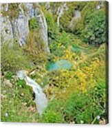 Happiness At Plitvice Lakes Acrylic Print