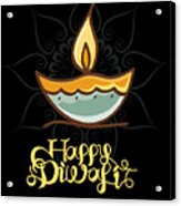 Happy Diwali T Shirt Acrylic Print