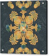 Hawaiian Quilt Series 2 Pineapple Acrylic Print