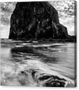 Haystack Rock In Oregon Ii Acrylic Print