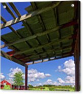Headed To The Shed - Veum Tobacco Harvest Series 3 Of 4 Acrylic Print