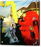 Heritage - Mardi Gras Black Indian Parade, New Orleans Acrylic Print