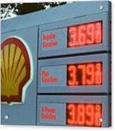 High Gas Prices Acrylic Print