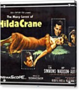 ''hilda Crane'' Movie Poster, With Jean Simmons, 1956 Acrylic Print