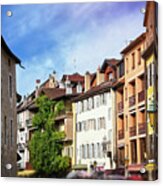 Historical Old Town Of Annecy France Acrylic Print