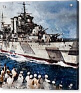 Hms Devonshire Acrylic Print