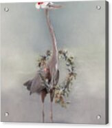 Holiday Heron Acrylic Print