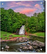 Holley Canal Falls Sunset Acrylic Print