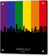 Honolulu Hawaii Skyline #16 Acrylic Print