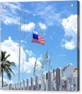 House Of Refuge American Flag Acrylic Print